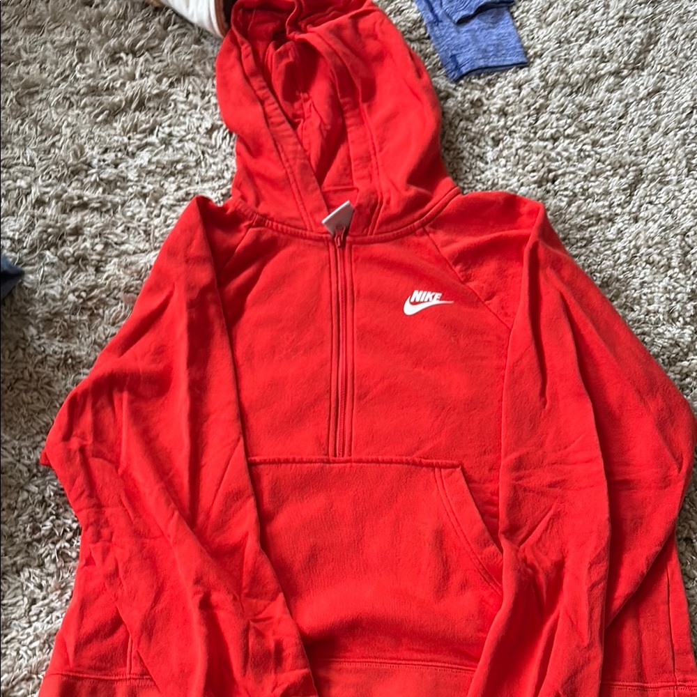 Nike hooded quarter zip